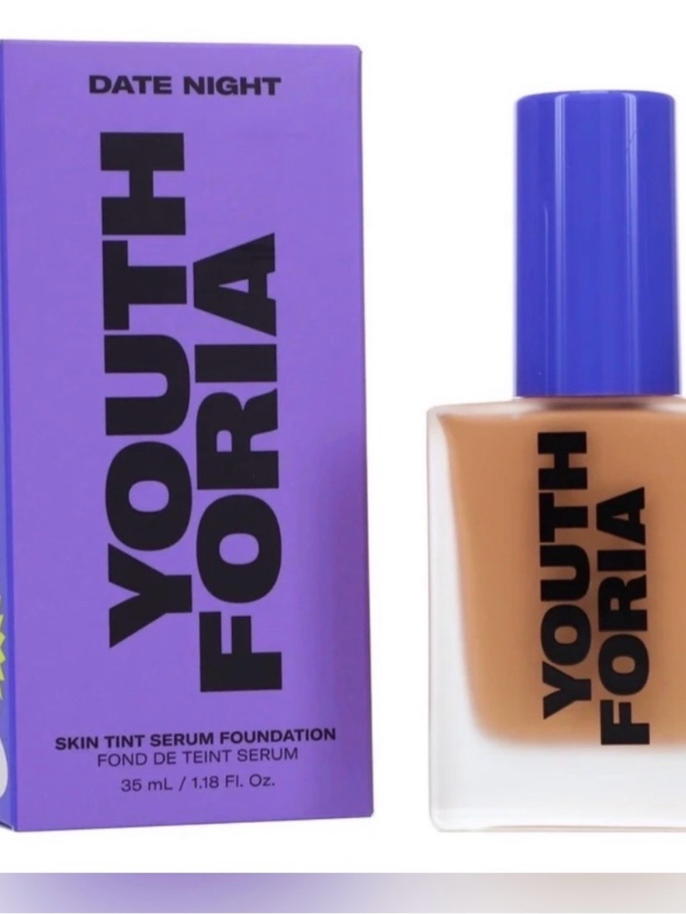 NWT Date Night Skin Tint Serum Foundation in Brown